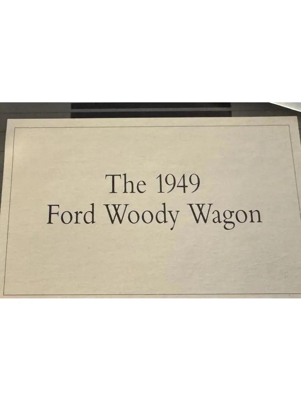 Franklin Mint - 1949 Ford Woody Station Wagon - 1/24 Diecast Scale MINT